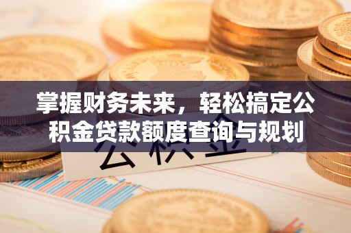 宜良掌握财务未来，轻松搞定公积金贷款额度查询与规划