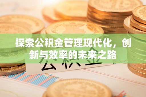 宜良探索公积金管理现代化，创新与效率的未来之路