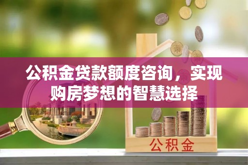 宜良公积金贷款额度咨询，实现购房梦想的智慧选择