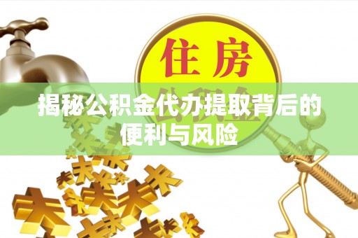 宜良揭秘公积金代办提取背后的便利与风险