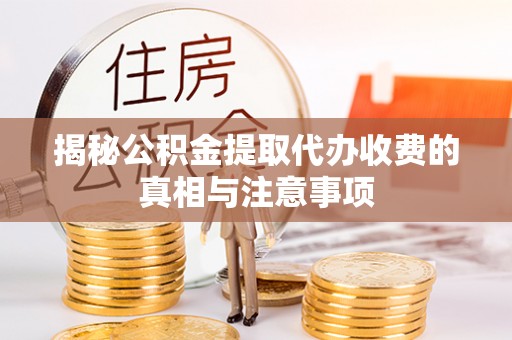 宜良揭秘公积金提取代办收费的真相与注意事项