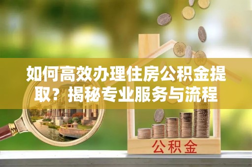 宜良如何高效办理住房公积金提取？揭秘专业服务与流程