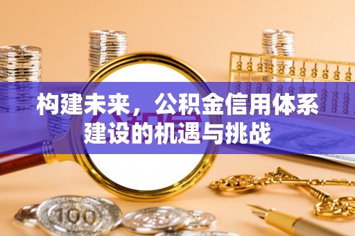宜良构建未来，公积金信用体系建设的机遇与挑战