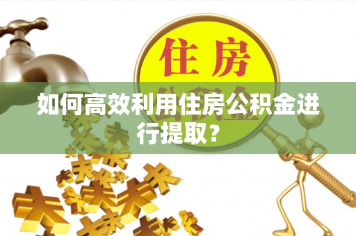宜良如何高效利用住房公积金进行提取？