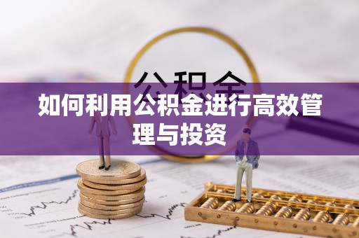 宜良如何利用公积金进行高效管理与投资